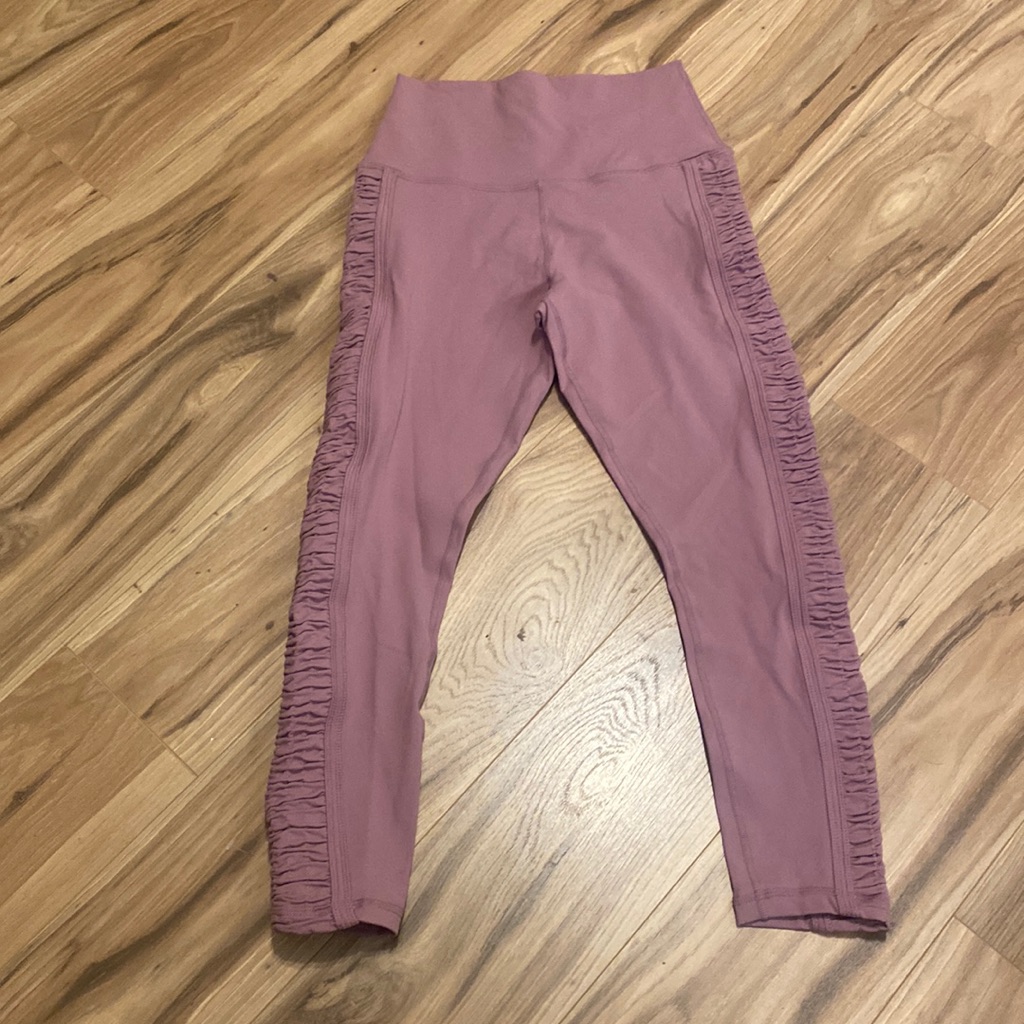 Glyder Origin 7/8 Ruched Mauve Hi Rise Leggings